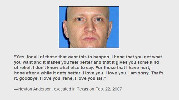 Prisoners’ last words before execution (35 prints)