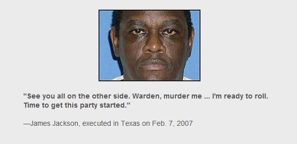 Prisoners’ last words before execution (35 prints)