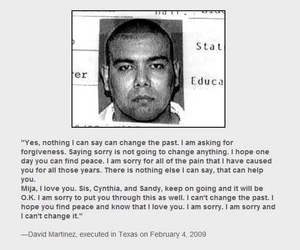 Prisoners’ last words before execution (35 prints)