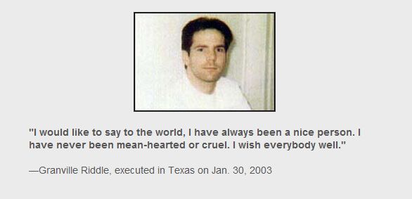Prisoners’ last words before execution (35 prints)