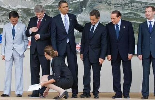Obama and Sarkozy. Boys Will Be Boys (11 pics + 1 video)