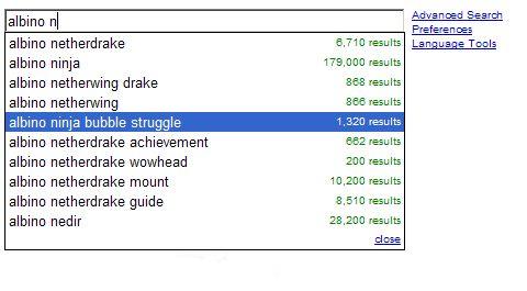 What do people google for? (33 screens)