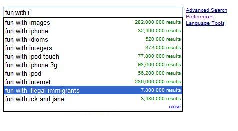 What do people google for? (33 screens)