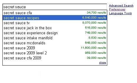 What do people google for? (33 screens)