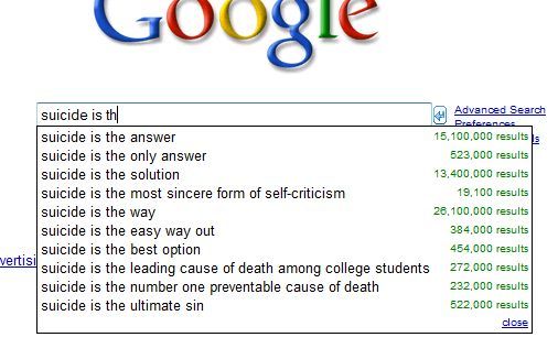 What do people google for? (33 screens)