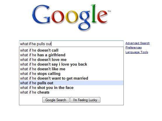 What do people google for? (33 screens)