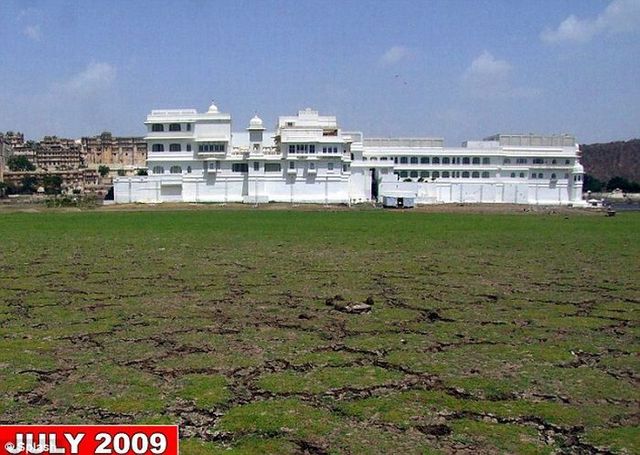India’s Lake Palace has become a ‘Mud Palace’! (15 pics)