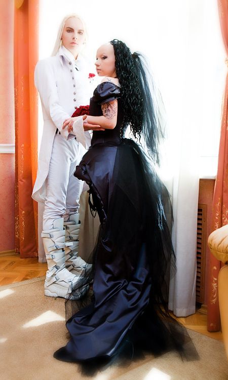 Goth wedding (33 pics)