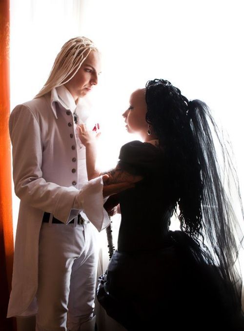 Goth wedding (33 pics)