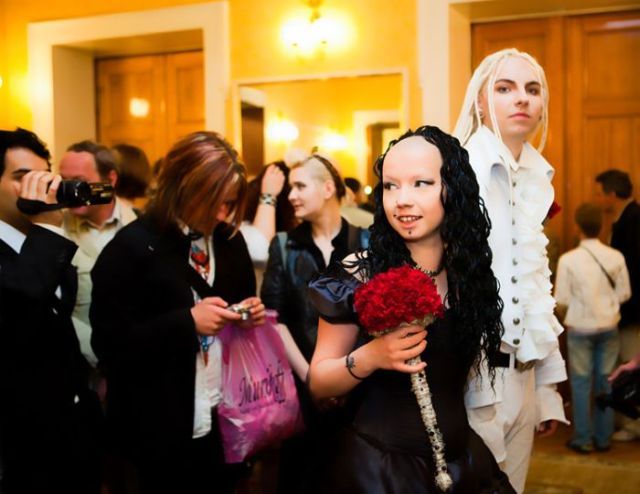 Goth wedding (33 pics)