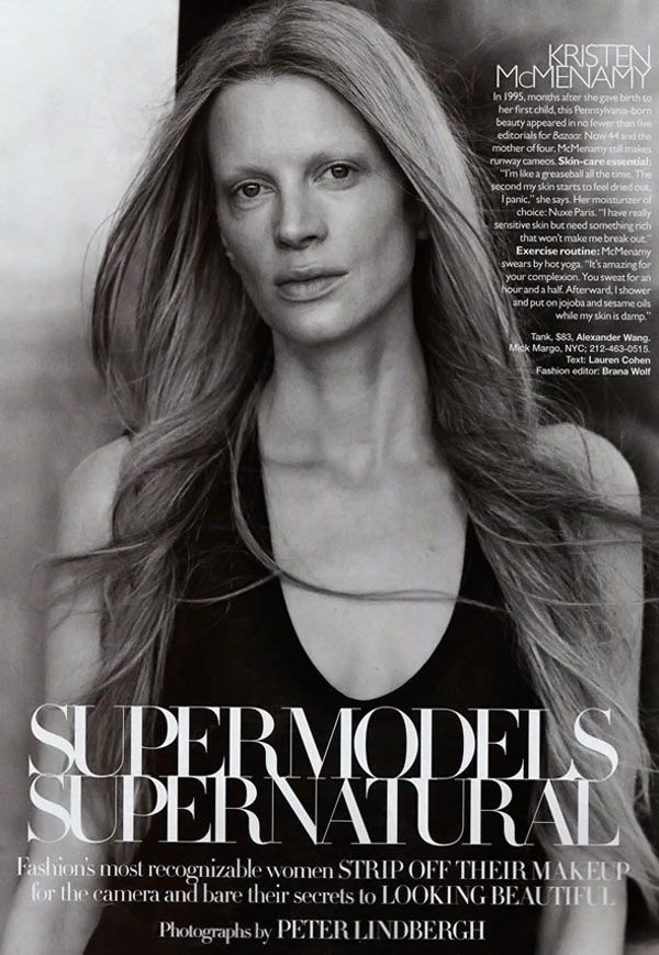Supermodels without makeup and retouching (8 pics)