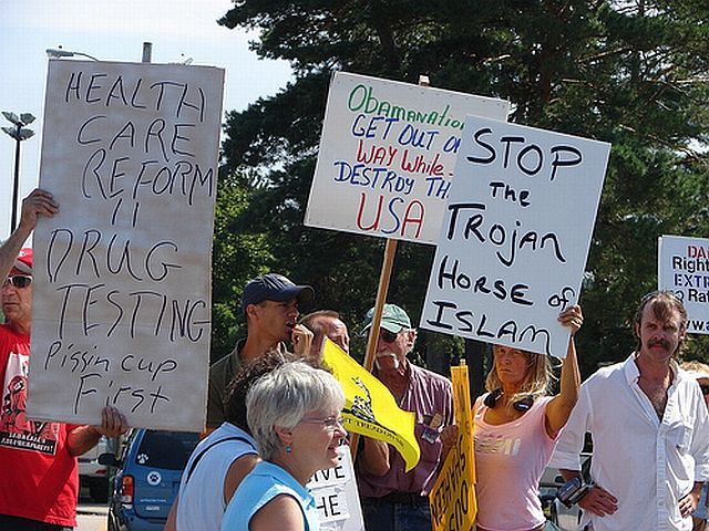Teabaggers with signs (32 pics)