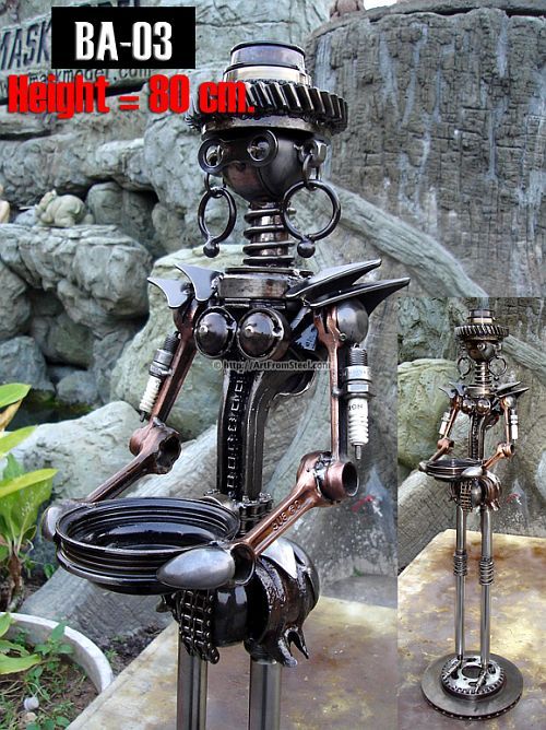 Hand-made recycled statues (77 pics)
