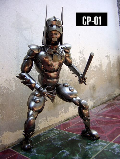 Hand-made recycled statues (77 pics)