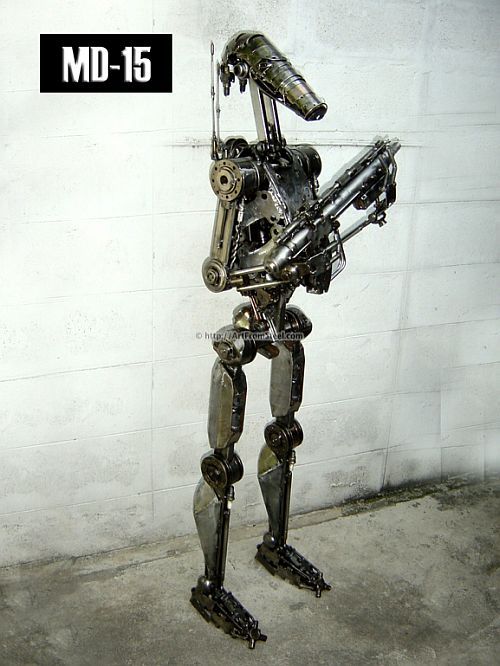 Hand-made recycled statues (77 pics)