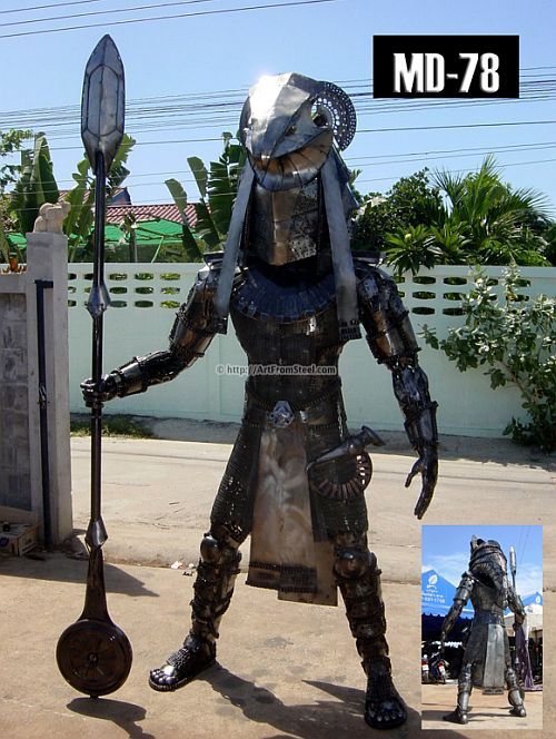 Hand-made recycled statues (77 pics)