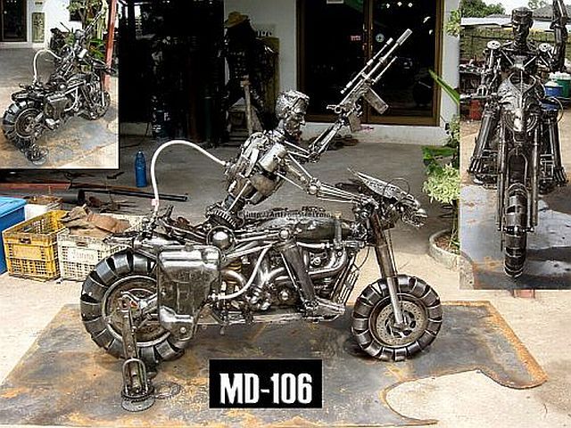 Hand-made recycled statues (77 pics)