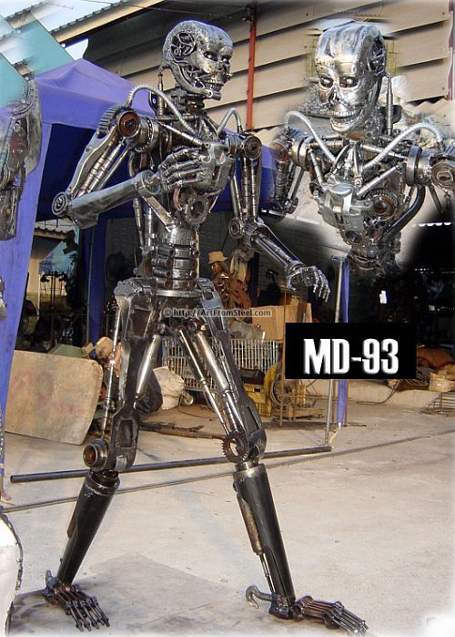 Hand-made recycled statues (77 pics)