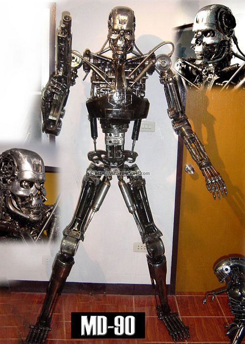 Hand-made recycled statues (77 pics)
