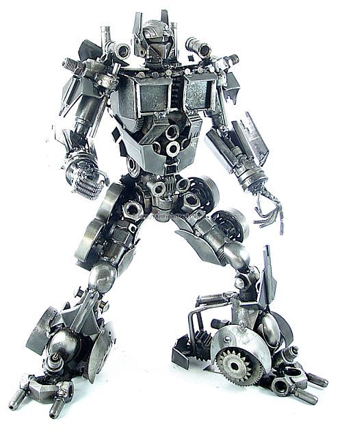 Hand-made recycled statues (77 pics)