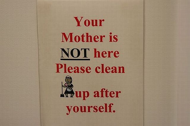 Funny notes left for people sharing the same space! (44 pics)