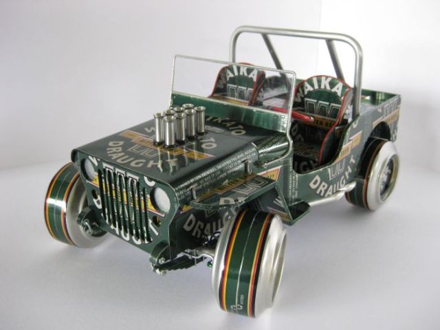 Cars from aluminium cans (52 pics)