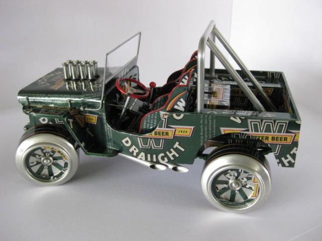 Cars from aluminium cans (52 pics)