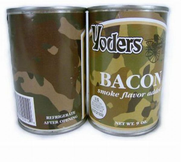 Canned bacon in case of war (6 pics)