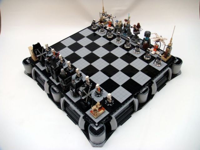 Cool Lego Star Wars chess (52 pics)