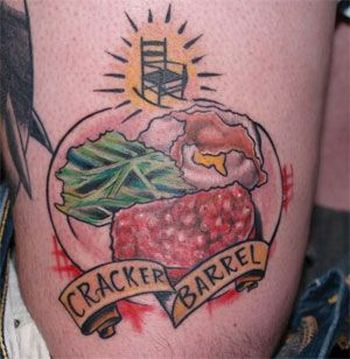The most horrible food tattoos (24 pics)