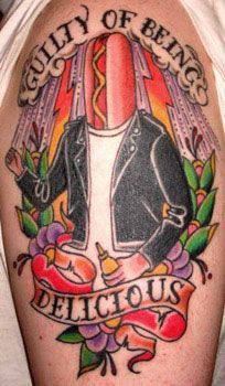 The most horrible food tattoos (24 pics)