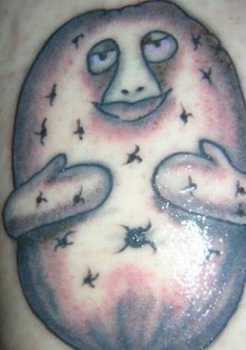 The most horrible food tattoos (24 pics)