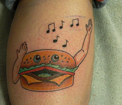 The most horrible food tattoos (24 pics)