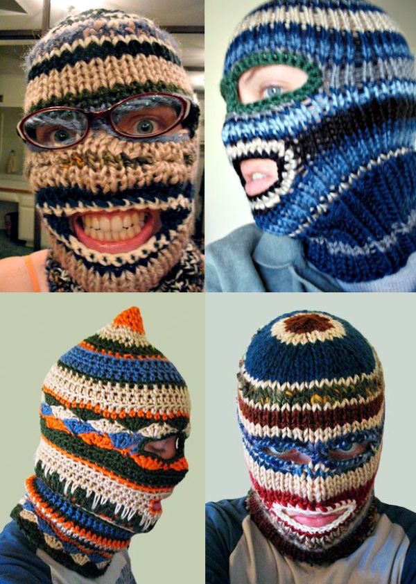 Knitted masks (22 pics)