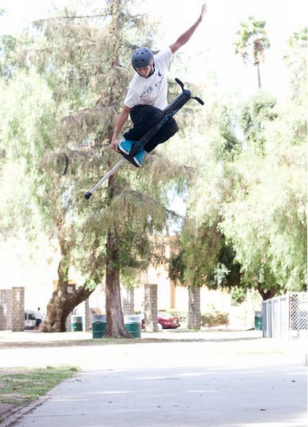 Fred Grzybowski - the world's top extreme pogo artist (14 pics)