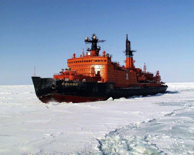 Atomic icebreakers in the Arctic (47 pics)