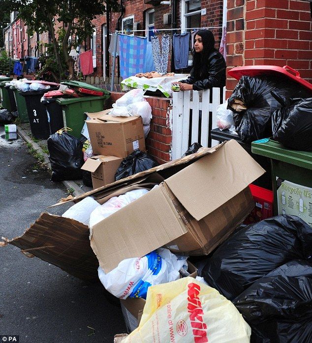 Streets of rubbish in Leeds – paradise for rats and flies! (6 pics)