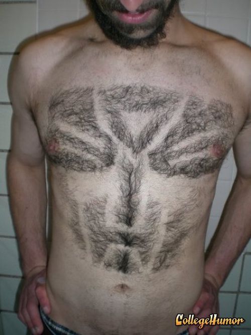 Chest haircuts (25 pics)