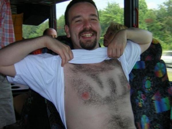 Chest haircuts (25 pics)