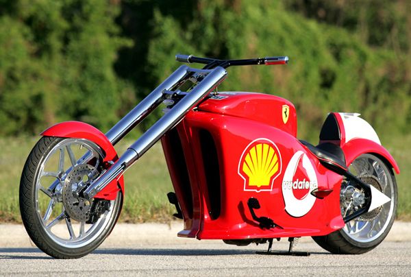 Custom Ferrari chopper sold on Ebay (14 pics)