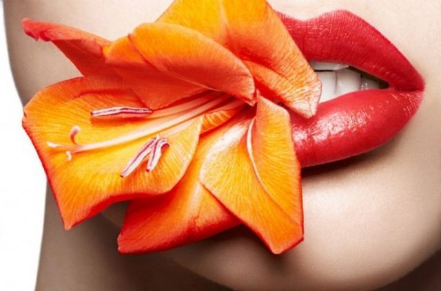 Beautiful lips make-up (21 pics)