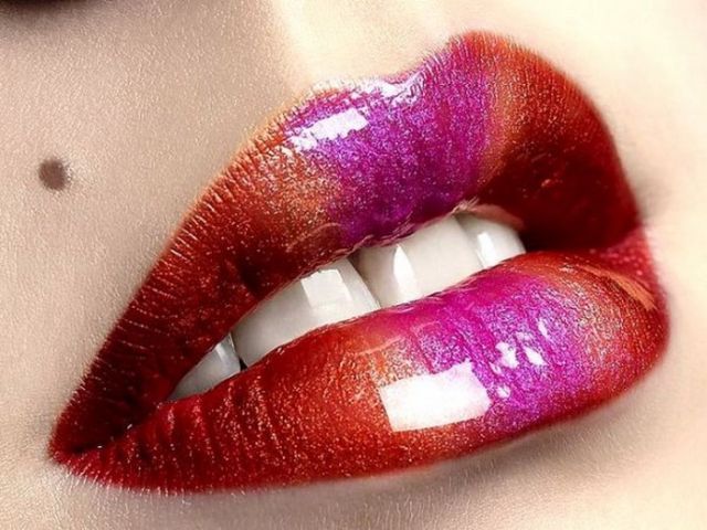 Beautiful lips make-up (21 pics)