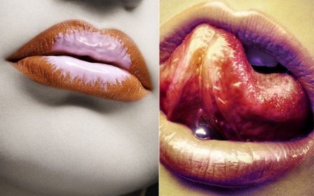 Beautiful lips make-up (21 pics)