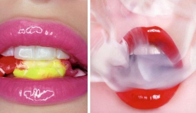 Beautiful lips make-up (21 pics)