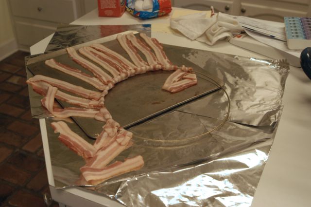 Unusual Lamp Shade Made with Bacon! (12 pics)