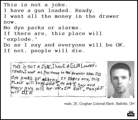 Demand Notes of Bank Robbers (64 pics)