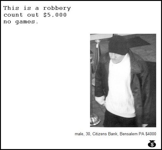 Demand Notes of Bank Robbers (64 pics)