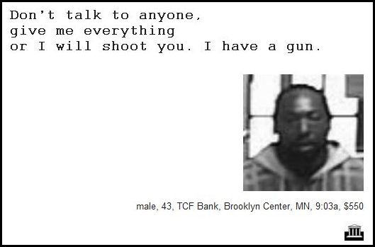 Demand Notes of Bank Robbers (64 pics)