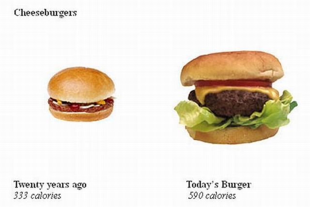 Average Portion Size 20 Years Ago and Now (5 pics)