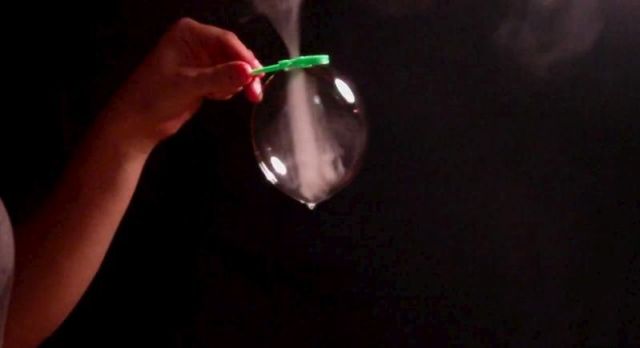 Tornado Inside Soap Bubble (4 pics + 1 video)